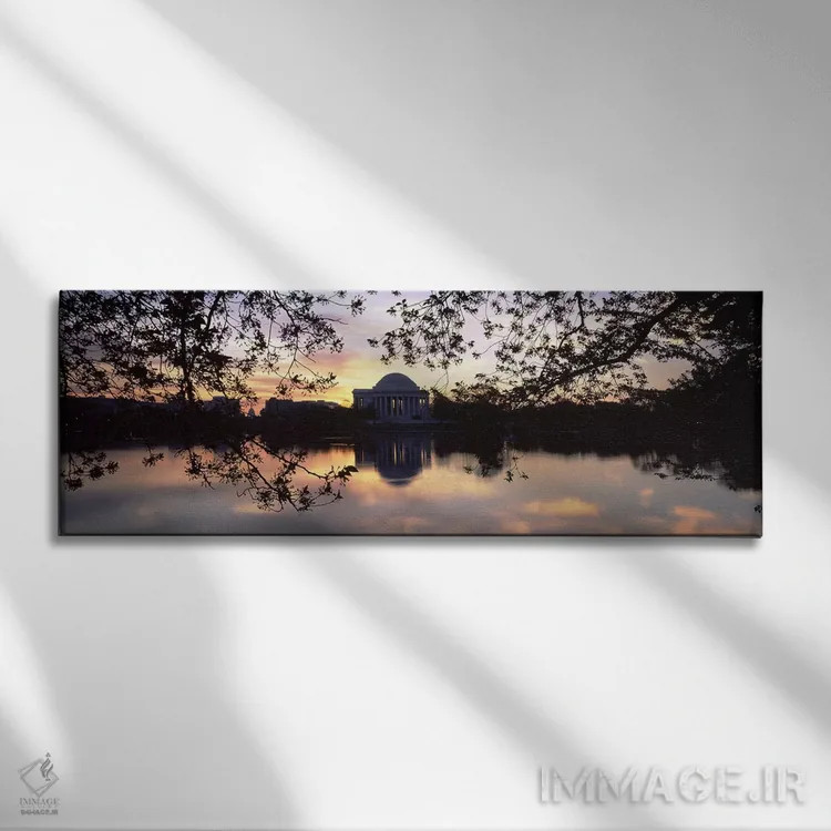 تابلو دکوراتیو Jefferson Memorial, Tidal Basin, Potomac River, Washing… اثر پانورامیک ایمجز - نمای روبهرو روی دیوار