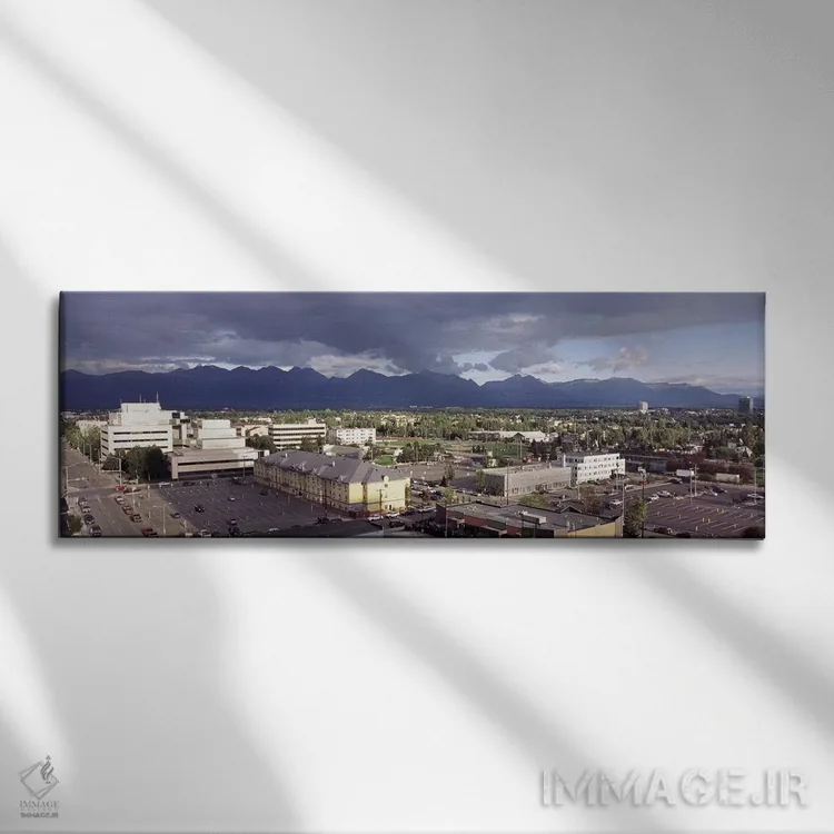 تابلو دکوراتیو Anchorage, Alaska, USA #2,ساختمان های شهری، انکوریج، آل… اثر پانورامیک ایمجز - نمای روبهرو روی دیوار