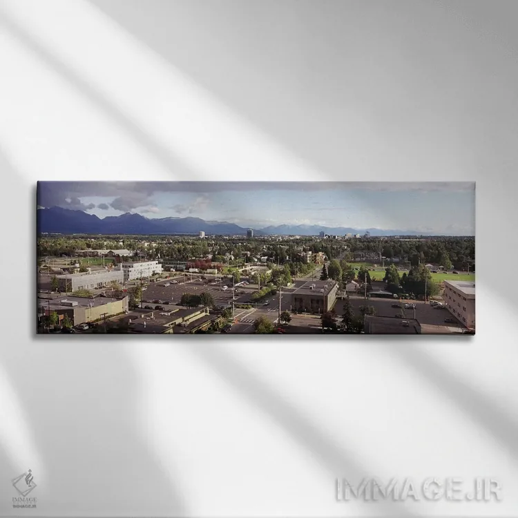 تابلو دکوراتیو Anchorage, Alaska, USA #3,ساختمان های شهری، انکوریج، آل… اثر پانورامیک ایمجز - نمای روبهرو روی دیوار