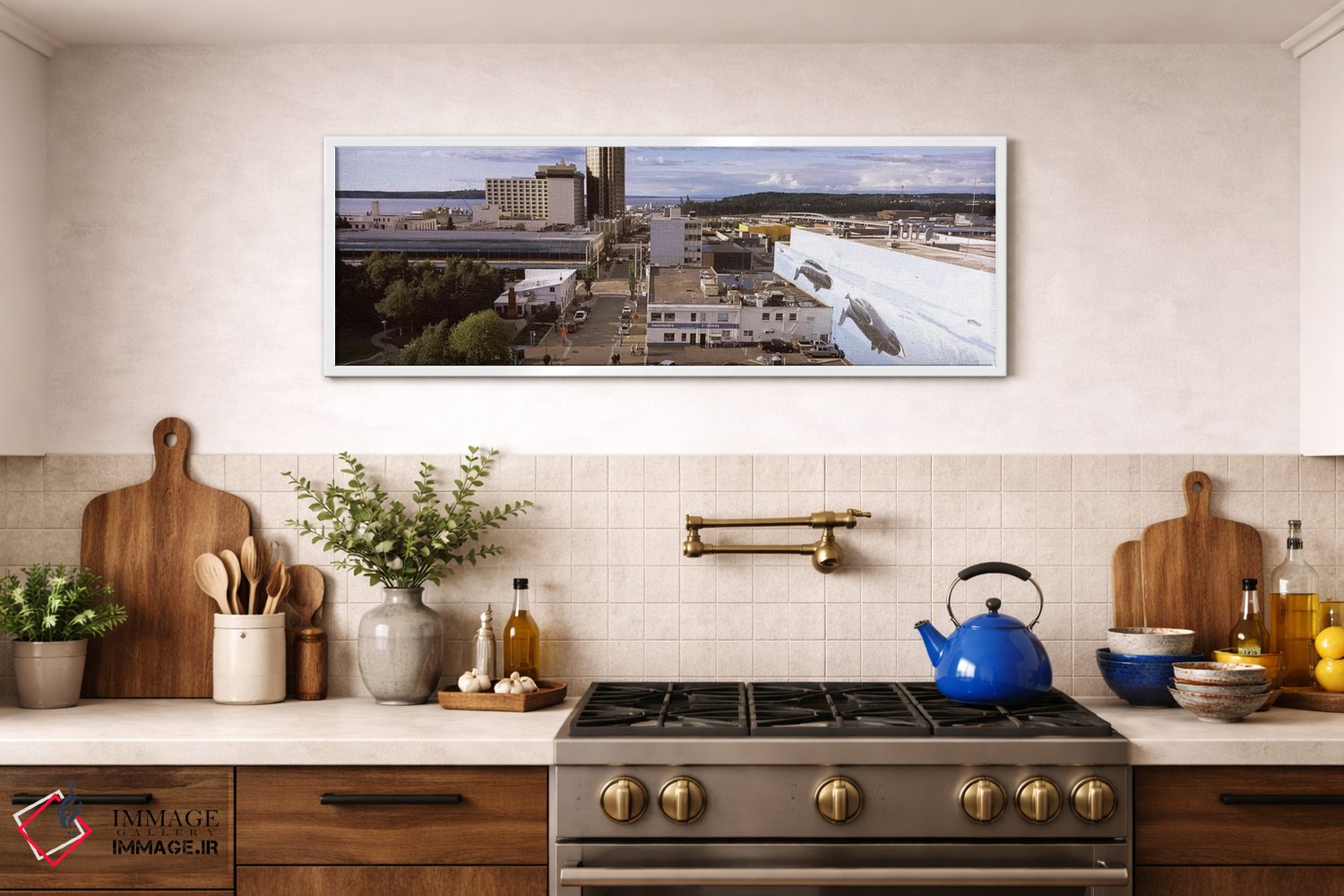 تابلو دکوراتیو Anchorage, Alaska, USA,ساختمان های شهری، انکوریج، آلاسک… اثر پانورامیک ایمجز - D1W