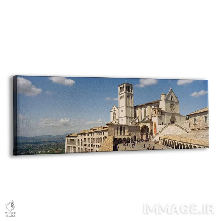 تابلو دکوراتیو Basilica of San Francisco, Assisi, Perugia Province, Um… اثر پانورامیک ایمجز - نمای پرسپکتیو محصول