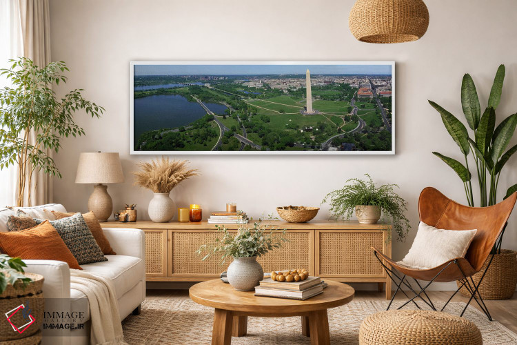 تابلو دکوراتیو Tidal Basin, Constitution Avenue, Washington DC, USA,نم… اثر پانورامیک ایمجز - D3W