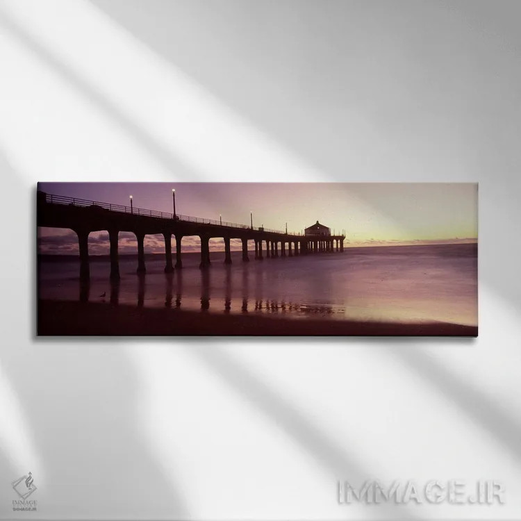 تابلو دکوراتیو Manhattan Beach Pier, Manhattan Beach, Los Angeles Coun… اثر پانورامیک ایمجز - نمای روبهرو روی دیوار
