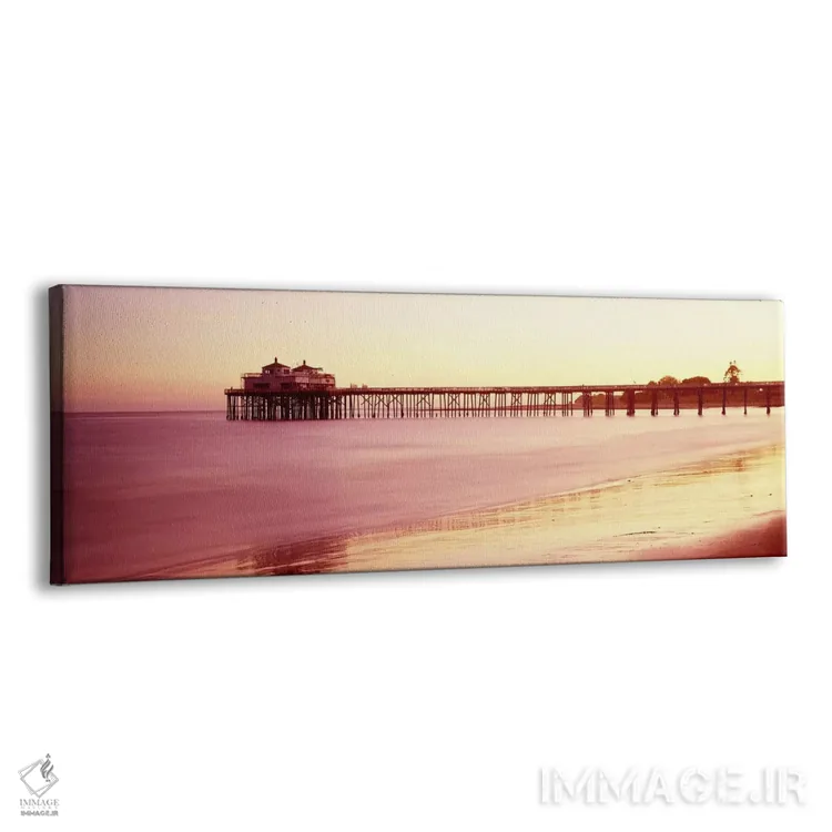 تابلو دکوراتیو Malibu Pier, Malibu, Los Angeles County, California, US… اثر پانورامیک ایمجز - نمای پرسپکتیو محصول