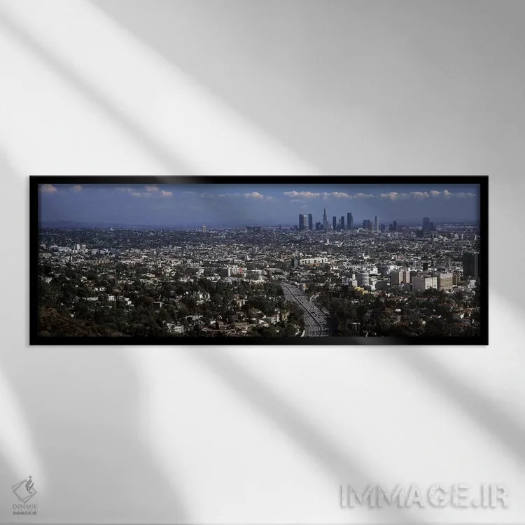 تابلو دکوراتیو Hollywood, City Of Los Angeles, Los Angeles County, Cal… اثر پانورامیک ایمجز - نمای قابدار مشکی