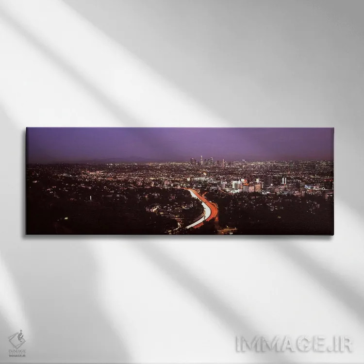 تابلو دکوراتیو City Of Los Angeles, Los Angeles County, California, US… اثر پانورامیک ایمجز - نمای روبهرو روی دیوار