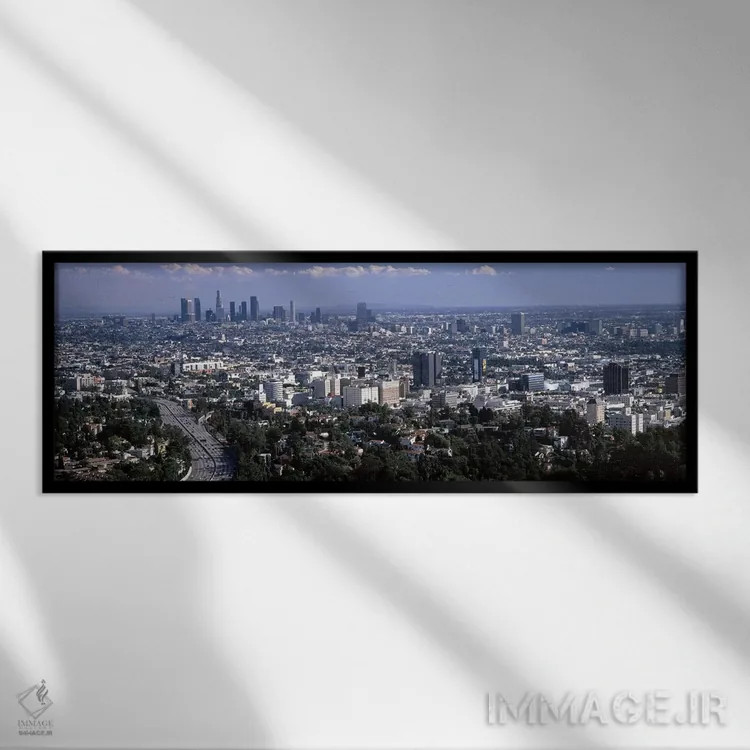 تابلو دکوراتیو Hollywood, City Of Los Angeles, Los Angeles County, Cal… اثر پانورامیک ایمجز - نمای قابدار مشکی