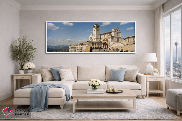 تابلو دکوراتیو Basilica of San Francisco, Assisi, Perugia Province, Um… اثر پانورامیک ایمجز - D4W