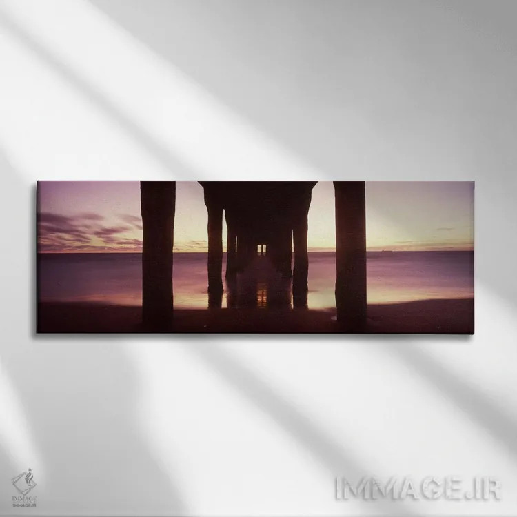 تابلو دکوراتیو Manhattan Beach Pier, Manhattan Beach, Los Angeles Coun… اثر پانورامیک ایمجز - نمای روبهرو روی دیوار