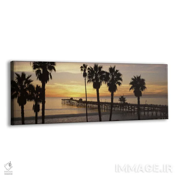 تابلو دکوراتیو San Clemente Pier, Los Angeles County, California, USA… اثر پانورامیک ایمجز - نمای پرسپکتیو محصول