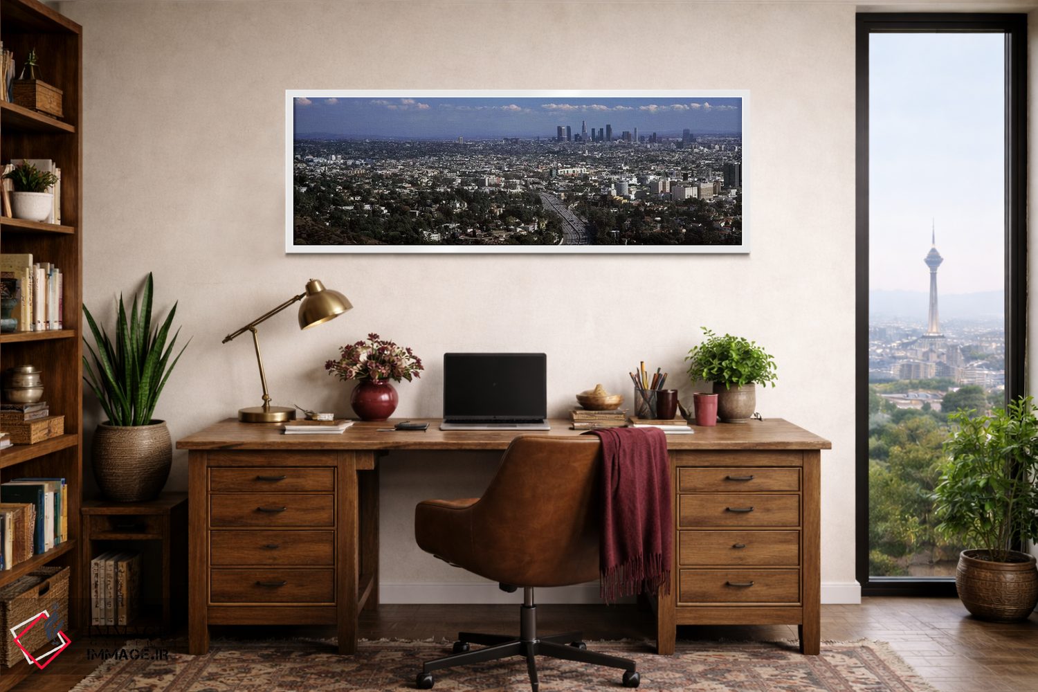 تابلو دکوراتیو Hollywood, City Of Los Angeles, Los Angeles County, Cal… اثر پانورامیک ایمجز - D1W