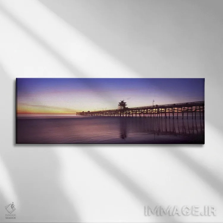 تابلو دکوراتیو San Clemente Pier, Los Angeles County, California, USA… اثر پانورامیک ایمجز - نمای روبهرو روی دیوار
