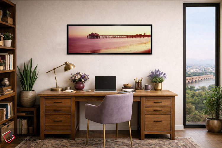 تابلو دکوراتیو Malibu Pier, Malibu, Los Angeles County, California, US… اثر پانورامیک ایمجز - D1B