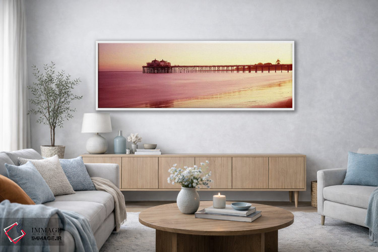 تابلو دکوراتیو Malibu Pier, Malibu, Los Angeles County, California, US… اثر پانورامیک ایمجز - D2W