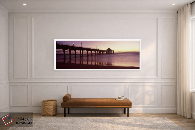 تابلو دکوراتیو Manhattan Beach Pier, Manhattan Beach, Los Angeles Coun… اثر پانورامیک ایمجز - D1W