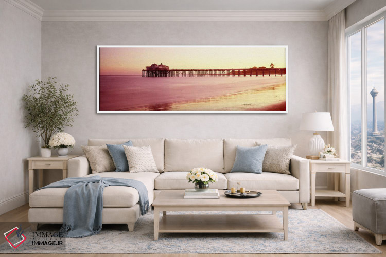 تابلو دکوراتیو Malibu Pier, Malibu, Los Angeles County, California, US… اثر پانورامیک ایمجز - D4W