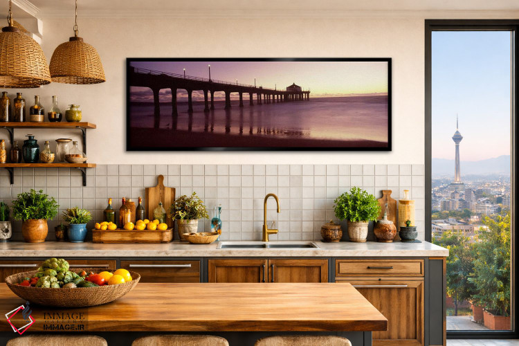 تابلو دکوراتیو Manhattan Beach Pier, Manhattan Beach, Los Angeles Coun… اثر پانورامیک ایمجز - D2B
