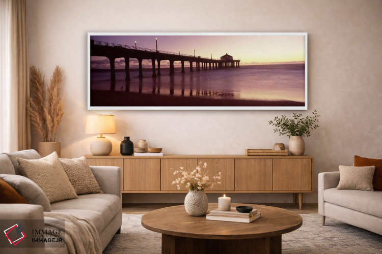 تابلو دکوراتیو Manhattan Beach Pier, Manhattan Beach, Los Angeles Coun… اثر پانورامیک ایمجز - D3W