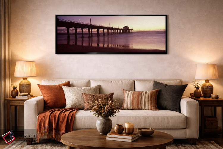 تابلو دکوراتیو Manhattan Beach Pier, Manhattan Beach, Los Angeles Coun… اثر پانورامیک ایمجز - D5B