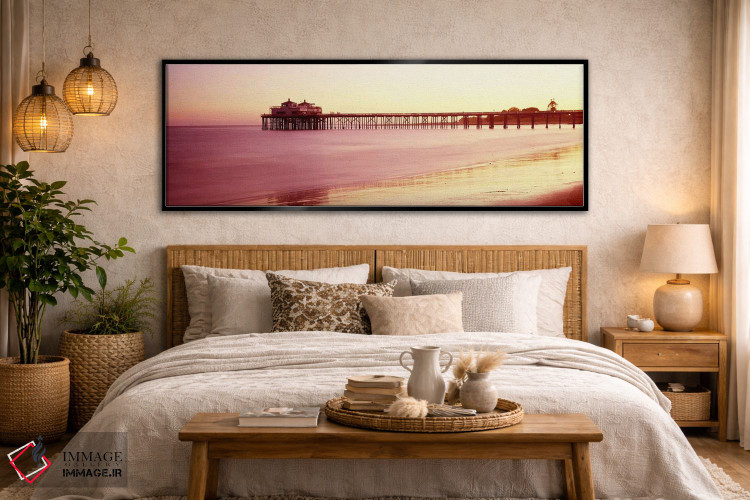 تابلو دکوراتیو Malibu Pier, Malibu, Los Angeles County, California, US… اثر پانورامیک ایمجز - D6B