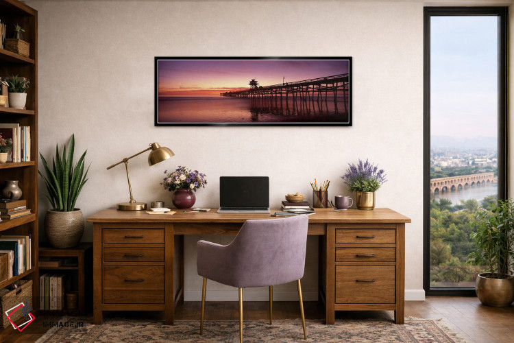 تابلو دکوراتیو San Clemente Pier, Los Angeles County, California, USA… اثر پانورامیک ایمجز - D1B