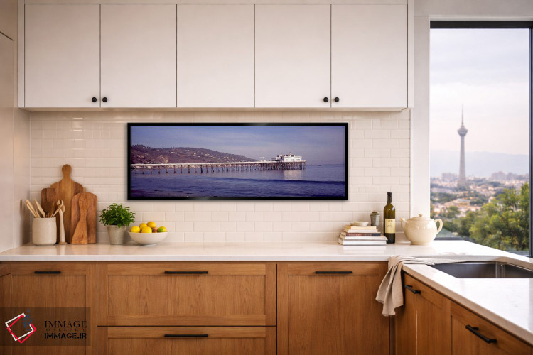 تابلو دکوراتیو Malibu Pier, Malibu, Los Angeles County, California, US… اثر پانورامیک ایمجز - D5B