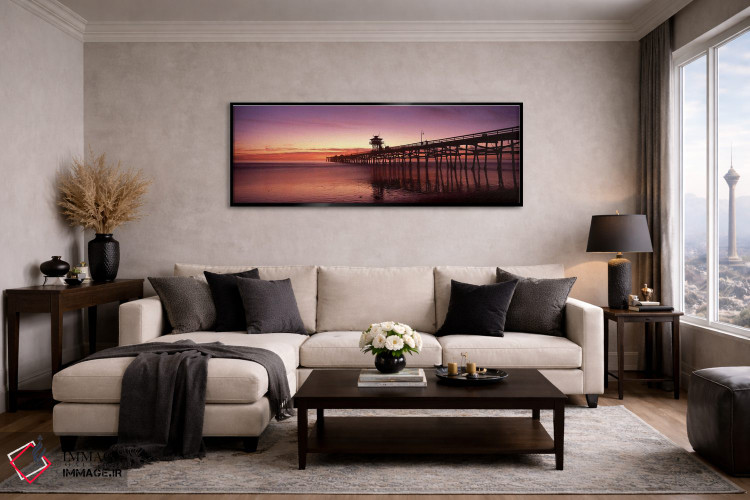 تابلو دکوراتیو San Clemente Pier, Los Angeles County, California, USA… اثر پانورامیک ایمجز - D5B
