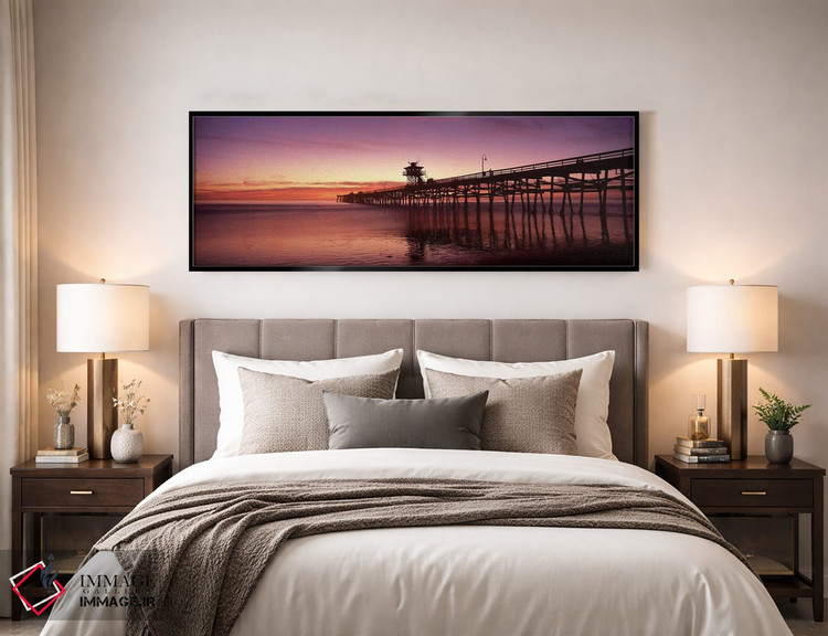 تابلو دکوراتیو San Clemente Pier, Los Angeles County, California, USA… اثر پانورامیک ایمجز - D4B