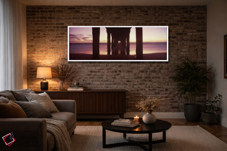 تابلو دکوراتیو Manhattan Beach Pier, Manhattan Beach, Los Angeles Coun… اثر پانورامیک ایمجز - D3W