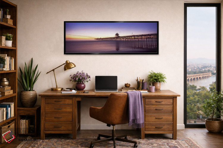 تابلو دکوراتیو San Clemente Pier, Los Angeles County, California, USA… اثر پانورامیک ایمجز - D2B