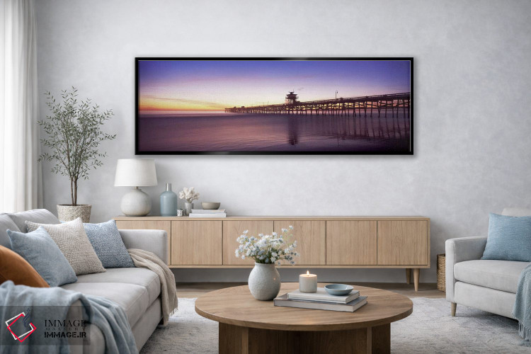 تابلو دکوراتیو San Clemente Pier, Los Angeles County, California, USA… اثر پانورامیک ایمجز - D3B