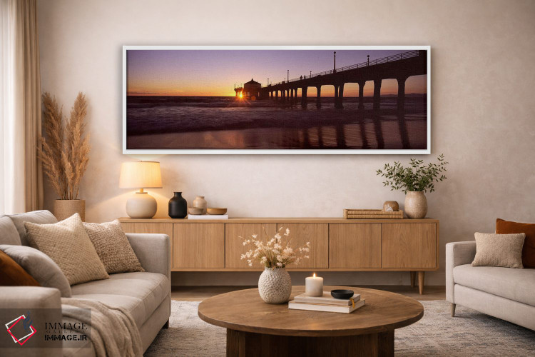 تابلو دکوراتیو Manhattan Beach Pier, Manhattan Beach, Los Angeles Coun… اثر پانورامیک ایمجز - D4W