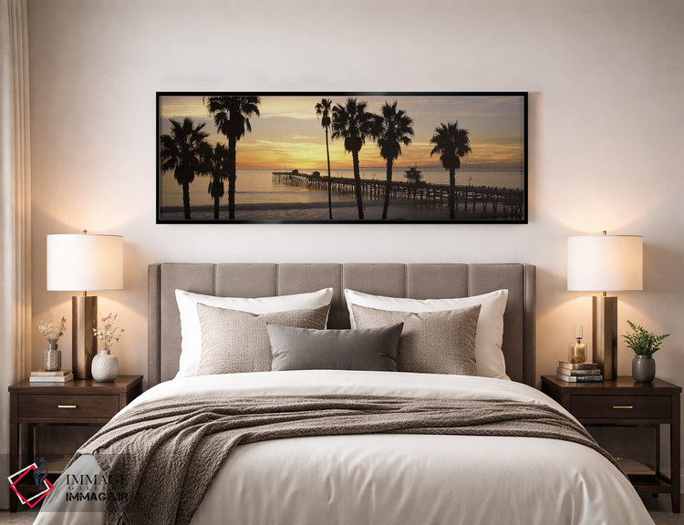 تابلو دکوراتیو San Clemente Pier, Los Angeles County, California, USA… اثر پانورامیک ایمجز - D4B