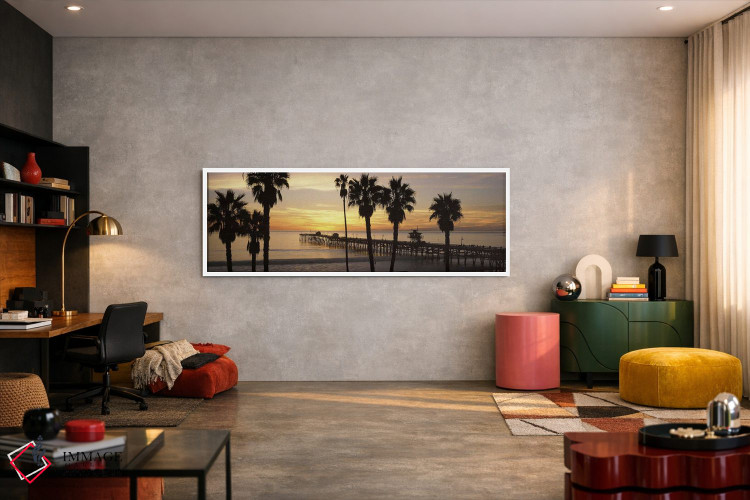 تابلو دکوراتیو San Clemente Pier, Los Angeles County, California, USA… اثر پانورامیک ایمجز - D3W