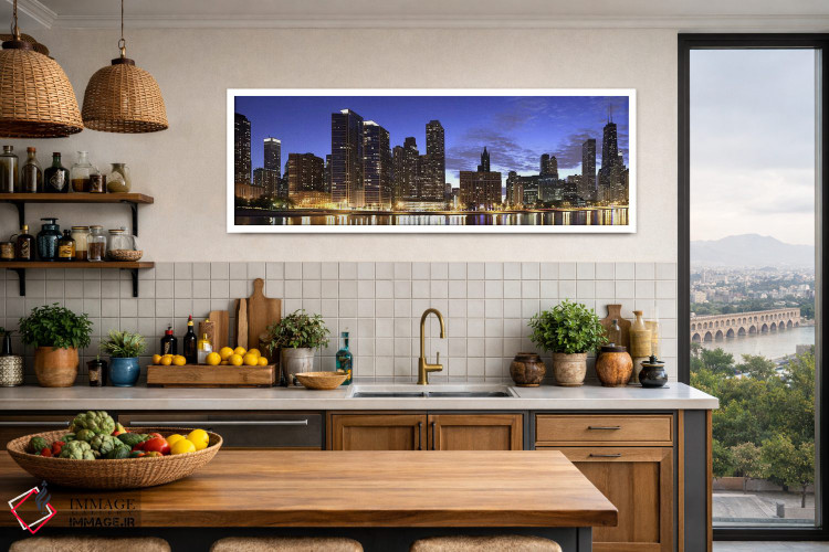 تابلو دکوراتیو Lake Michigan, Chicago, Cook County, Illinois, USA 2010… اثر پانورامیک ایمجز - D1W