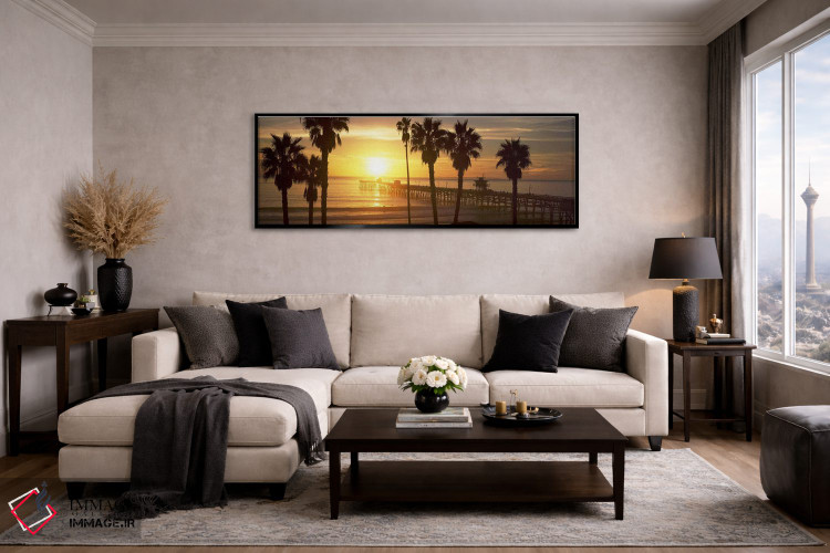تابلو دکوراتیو San Clemente Pier, Los Angeles County, California, USA… اثر پانورامیک ایمجز - D6B