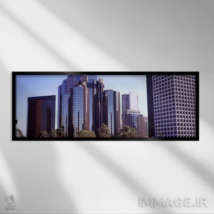 تابلو دکوراتیو City Of Los Angeles, Los Angeles County, California, US… اثر پانورامیک ایمجز - نمای قابدار مشکی