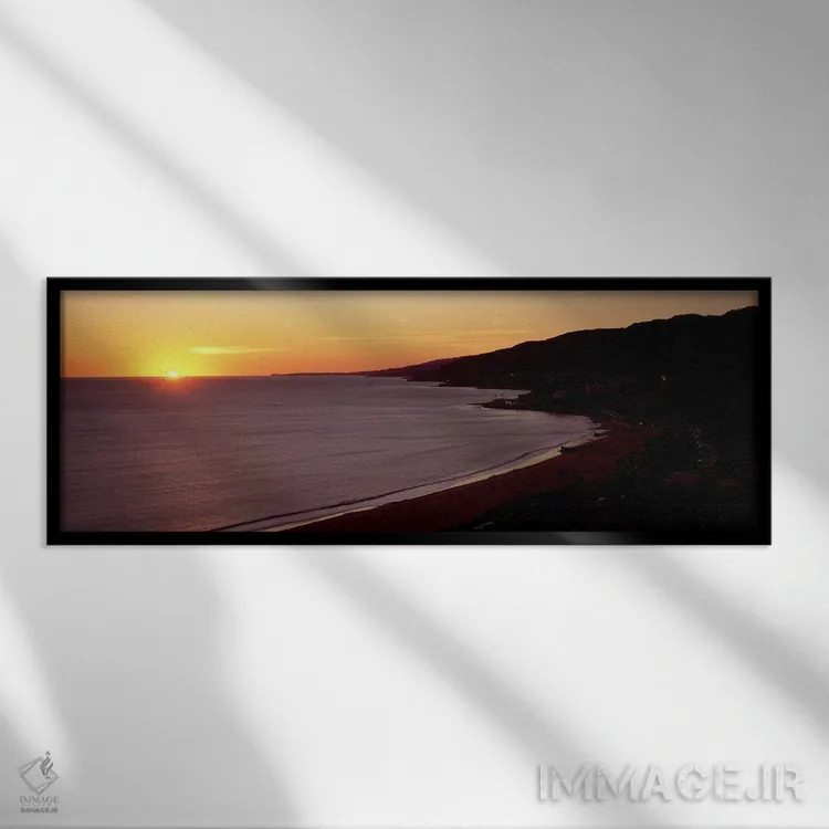 تابلو دکوراتیو Malibu Beach, Malibu, Los Angeles County, California, U… اثر پانورامیک ایمجز - نمای قابدار مشکی