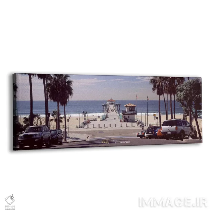 تابلو دکوراتیو Manhattan Beach Pier, Manhattan Beach, Los Angeles Coun… اثر پانورامیک ایمجز - نمای پرسپکتیو محصول