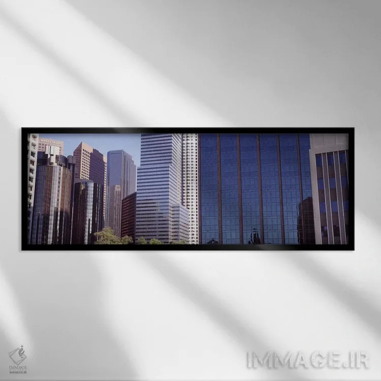 تابلو دکوراتیو City Of Los Angeles, Los Angeles County, California, US… اثر پانورامیک ایمجز - نمای قابدار مشکی