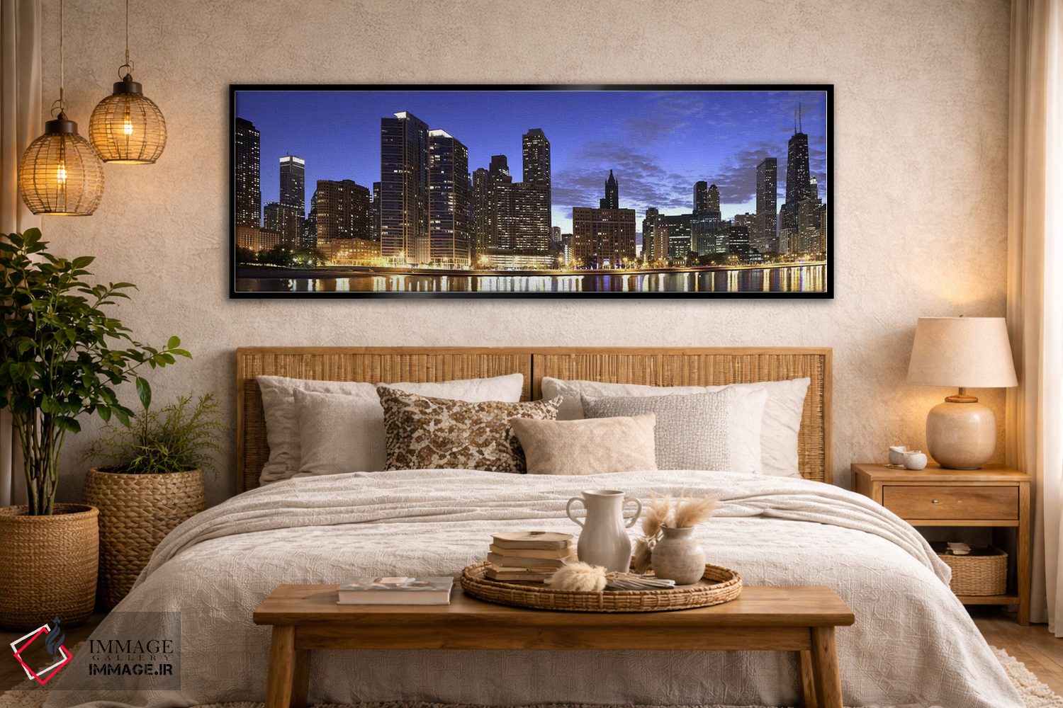 تابلو دکوراتیو Lake Michigan, Chicago, Cook County, Illinois, USA 2010… اثر پانورامیک ایمجز - D6B