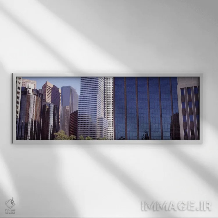 تابلو دکوراتیو City Of Los Angeles, Los Angeles County, California, US… اثر پانورامیک ایمجز - نمای قابدار سفید