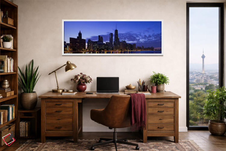 تابلو دکوراتیو Lake Michigan, Chicago, Cook County, Illinois, USA 2010… اثر پانورامیک ایمجز - D1W