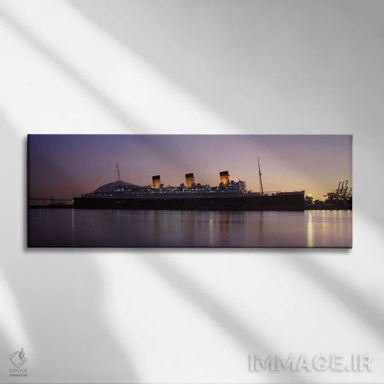 تابلو دکوراتیو Long Beach, Los Angeles County, California, USA,کشتی RM… اثر پانورامیک ایمجز - نمای روبهرو روی دیوار
