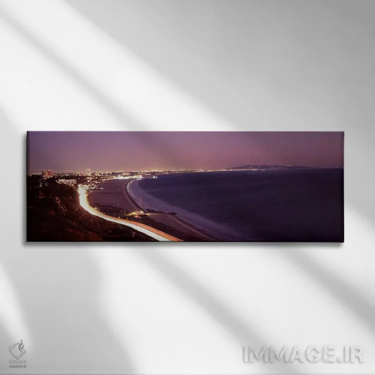 تابلو دکوراتیو Highway 101, Santa Monica, Los Angeles County, Californ… اثر پانورامیک ایمجز - نمای روبهرو روی دیوار
