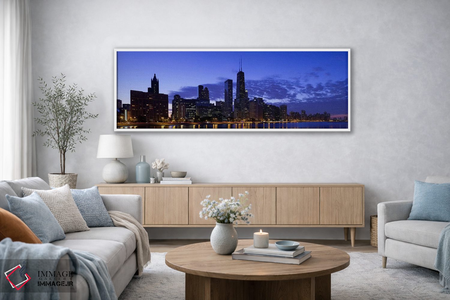 تابلو دکوراتیو Lake Michigan, Chicago, Cook County, Illinois, USA 2010… اثر پانورامیک ایمجز - D3W