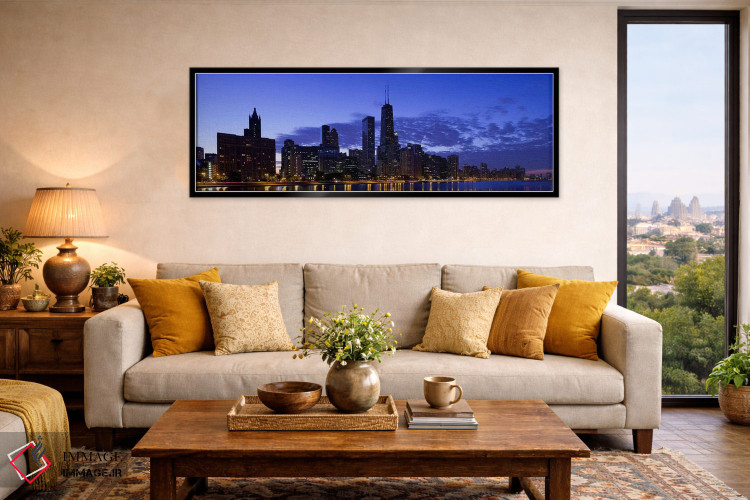 تابلو دکوراتیو Lake Michigan, Chicago, Cook County, Illinois, USA 2010… اثر پانورامیک ایمجز - D6B