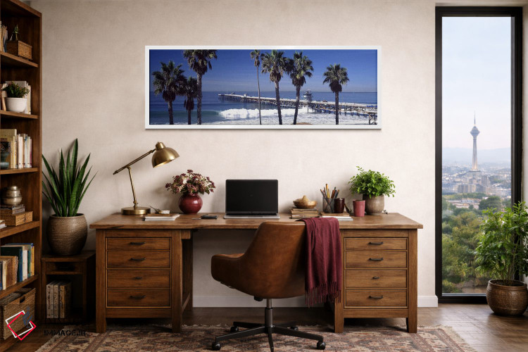 تابلو دکوراتیو San Clemente Pier, Los Angeles County, California, USA… اثر پانورامیک ایمجز - D2W