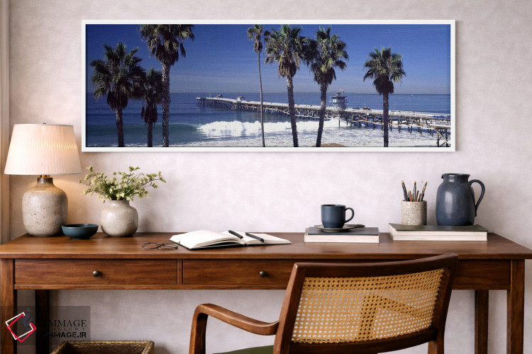 تابلو دکوراتیو San Clemente Pier, Los Angeles County, California, USA… اثر پانورامیک ایمجز - D1W
