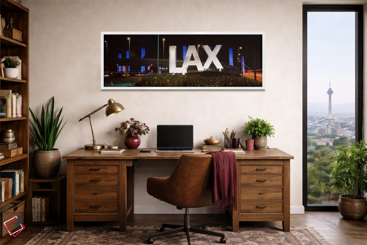 تابلو دکوراتیو LAX Airport, City Of Los Angeles, Los Angeles County, C… اثر پانورامیک ایمجز - D1W